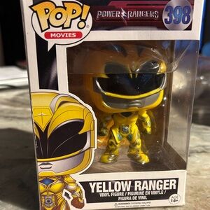 Funko Pop Yellow Ranger Figure with Black Accents